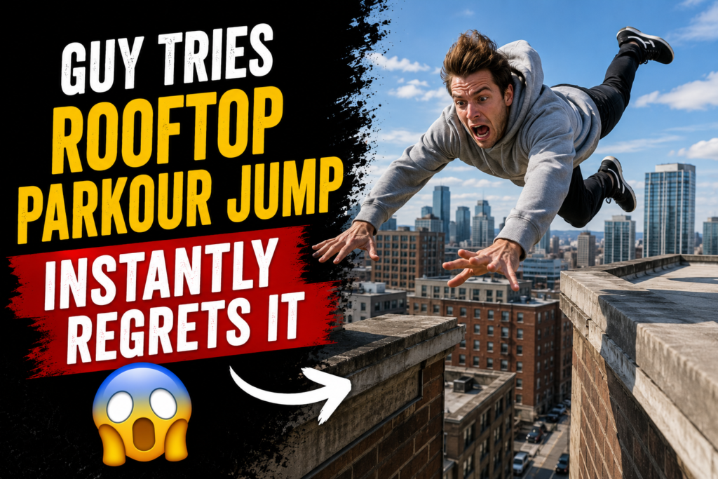 roof jump video